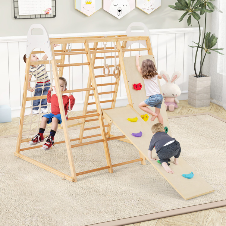 Costway Indoor playground set, kid’s climbing toy play set, kid’s jungle gym playset, indoor ... | Costway US Affiliate