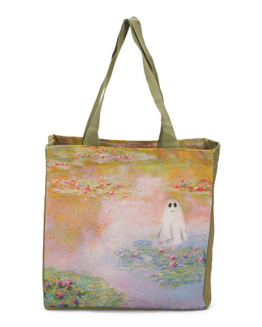 Canvas Monet Water Lilies And Ghosts Tote | Marshalls
