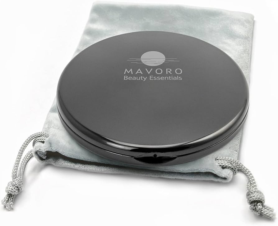 Mavoro Magnifying Compact Mirror | 1x/10x Magnification | 4" Small Pocket Purse Double Sided Trav... | Amazon (US)