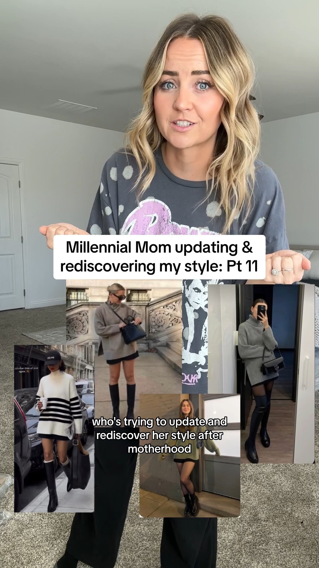 Trying the oversized sweater over skirts fall outfit look! Full video on TikTok and IG 
Sizing: 
Bowie tee: 2xl 
Sweaters: M
Skirt 1: M
Boots/loafers: 7
Skirt 2: L (needed a M)
Ruffle leather Skirt: M tall
Leggings: From TheLuxmery.com size l/xl use code CASSIESC15 for 15% off! Similar ones linked. 
Millennial mom updating and rediscovering her style! 

#LTKstyletip #LTKSeasonal