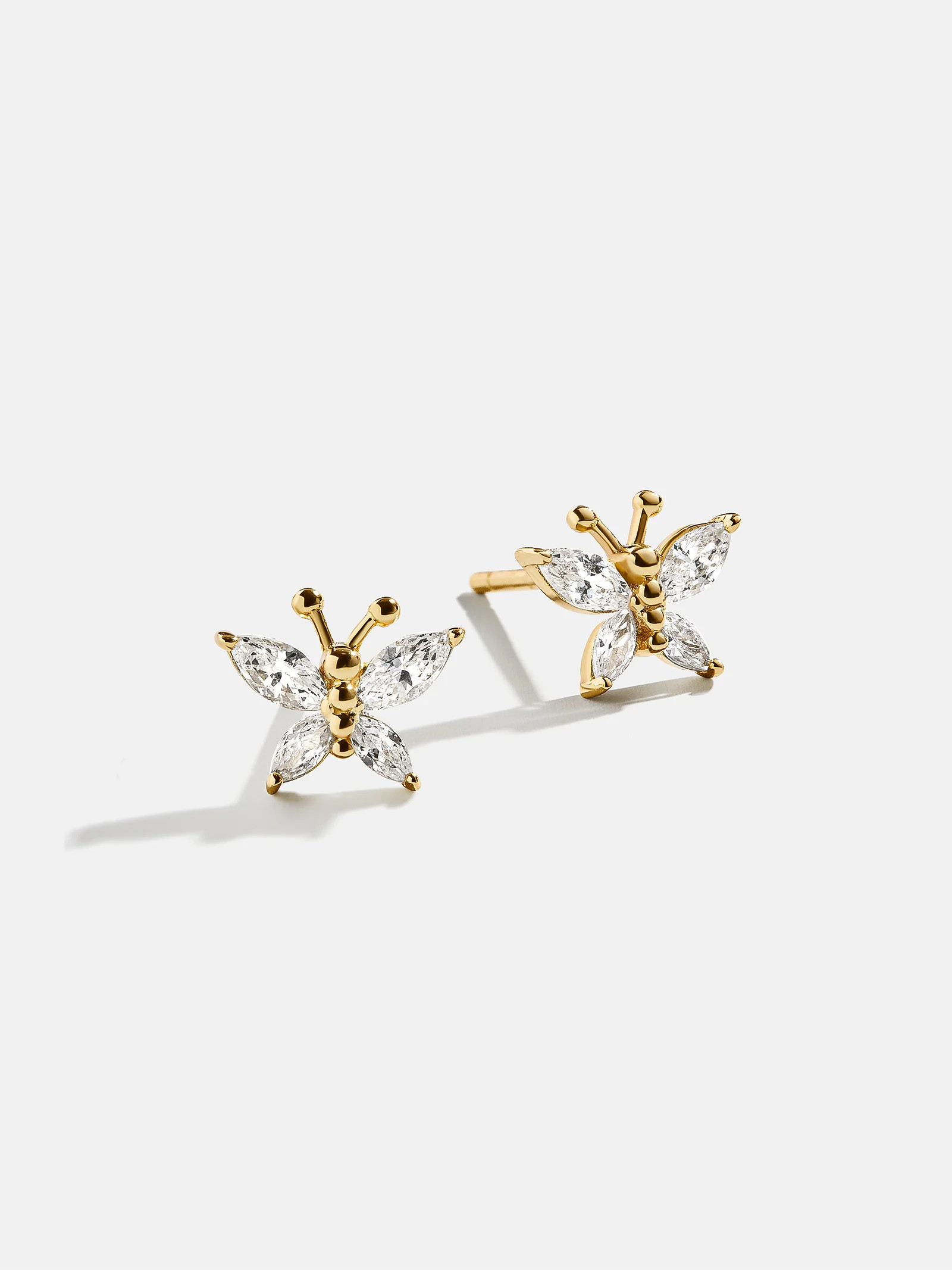 Soar 18K Gold Kids' Butterfly Earrings - Butterfly | BaubleBar