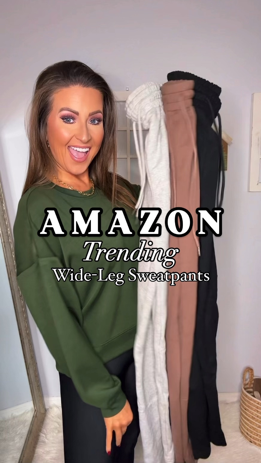 Discount code for sweatpants: 102B1403 (code subject to change without notice)

These high-waisted sweatpants are soft, breathable, stretchy, and resist pilling & perfect for workouts or lounging at home, featuring an adjustable drawstring waistband and pockets. I am comfortably wearing a small. I’m 5’3”, 120, 30-27-38.

#LTKFindsUnder50 #LTKWatchNow #LTKSeasonal