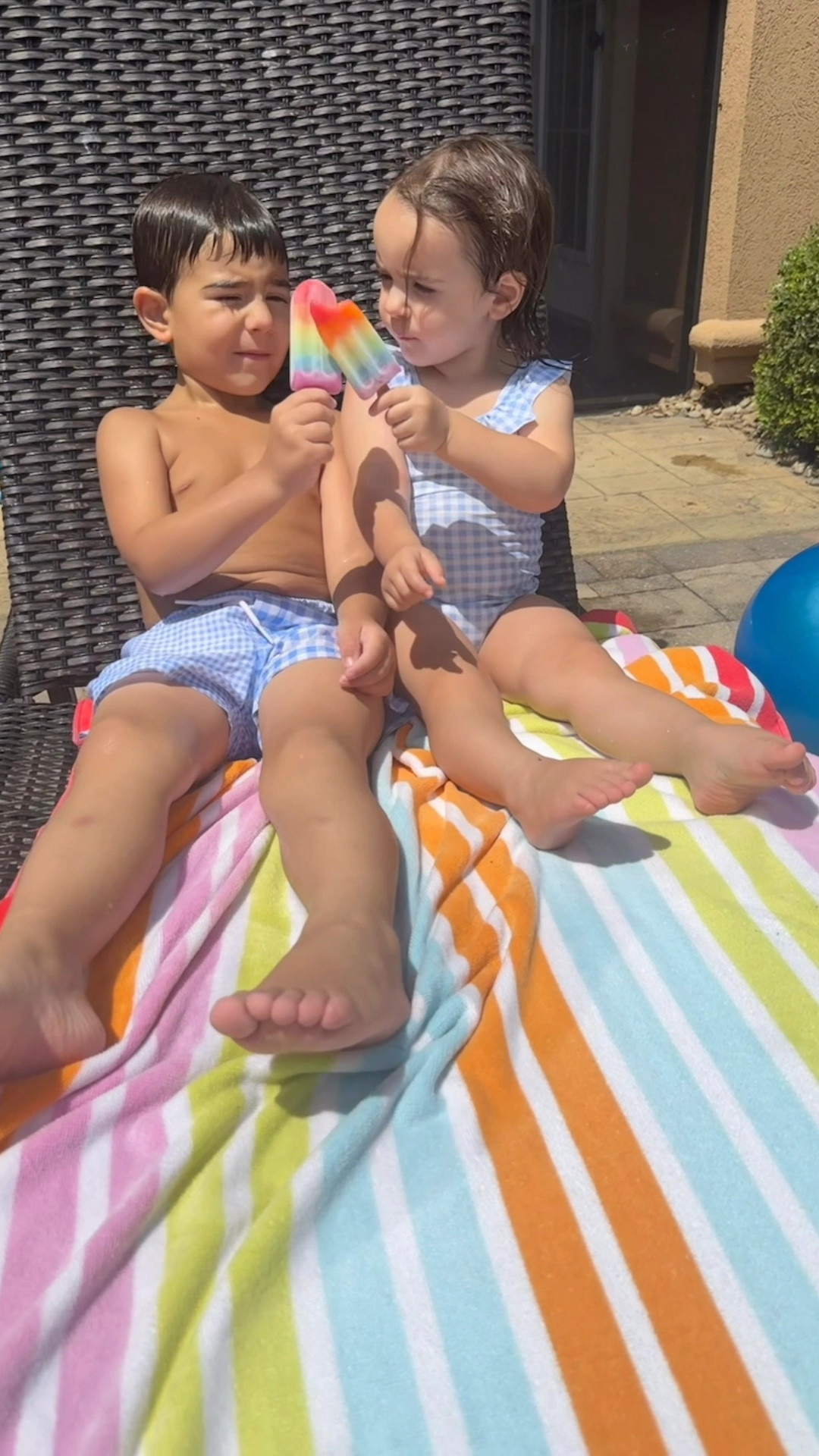 Matching swimsuits until they won’t let me 🩵🤍

#LTKKids #LTKStyleTip #LTKSeasonal