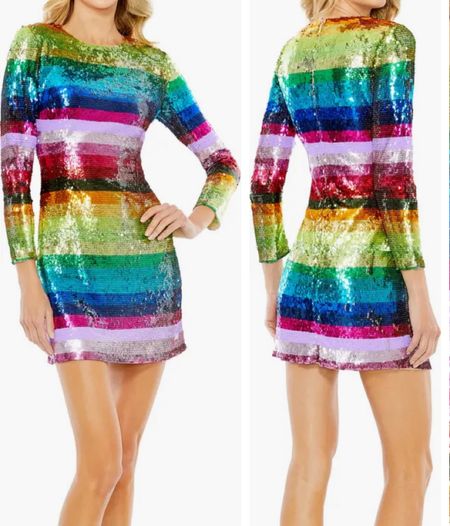 #shiny #sparkly #sequin #sequindress #rainbowdress #stripeddress #colorfulminidress #stripes #rainbowstripedress #concert #erastour #pride #parade #festival #colorfuldress #holiday 

#LTKcurves #LTKstyletip #LTKFind