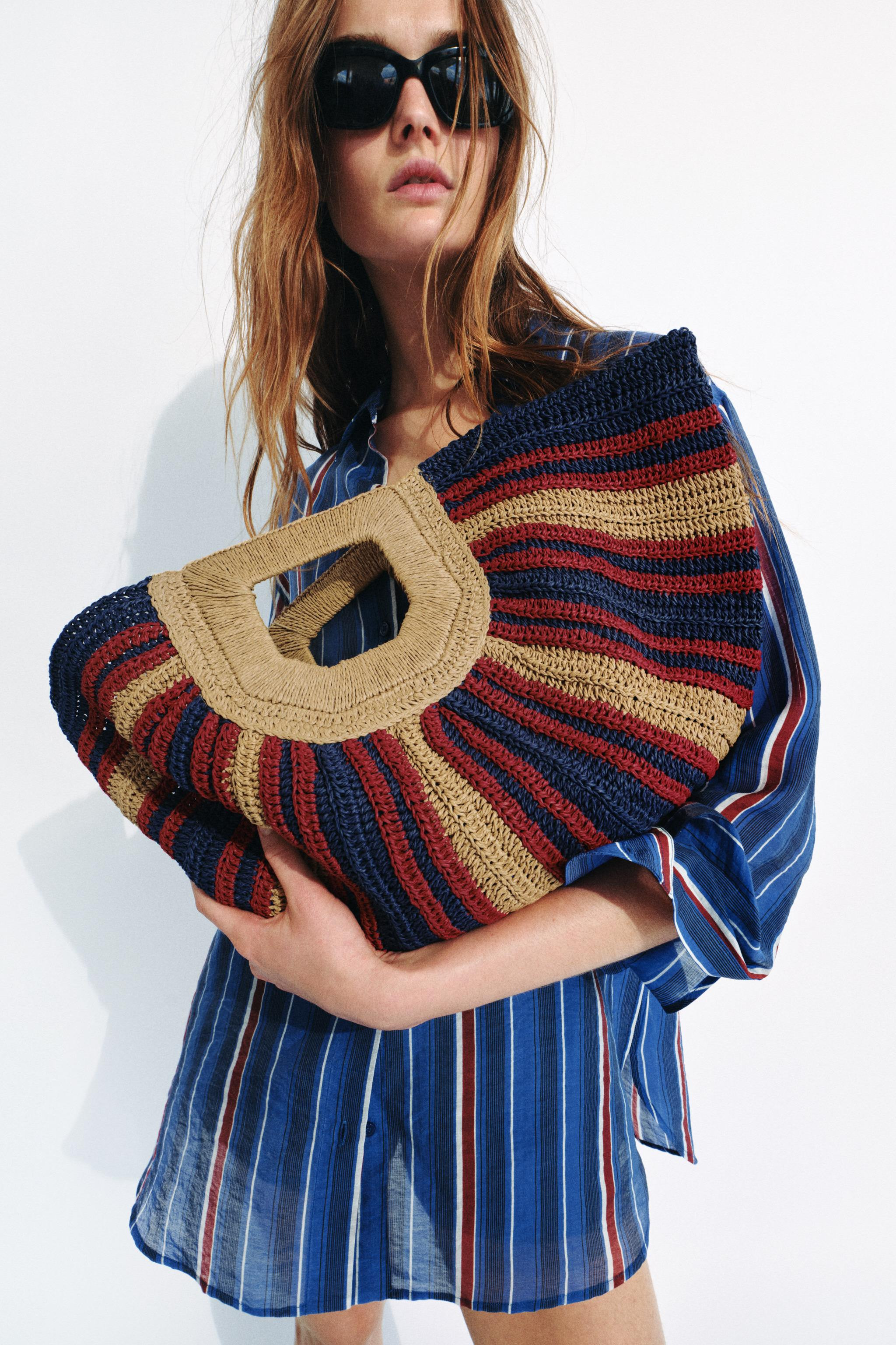 WOVEN EFFECT PRINT BAG | Zara US