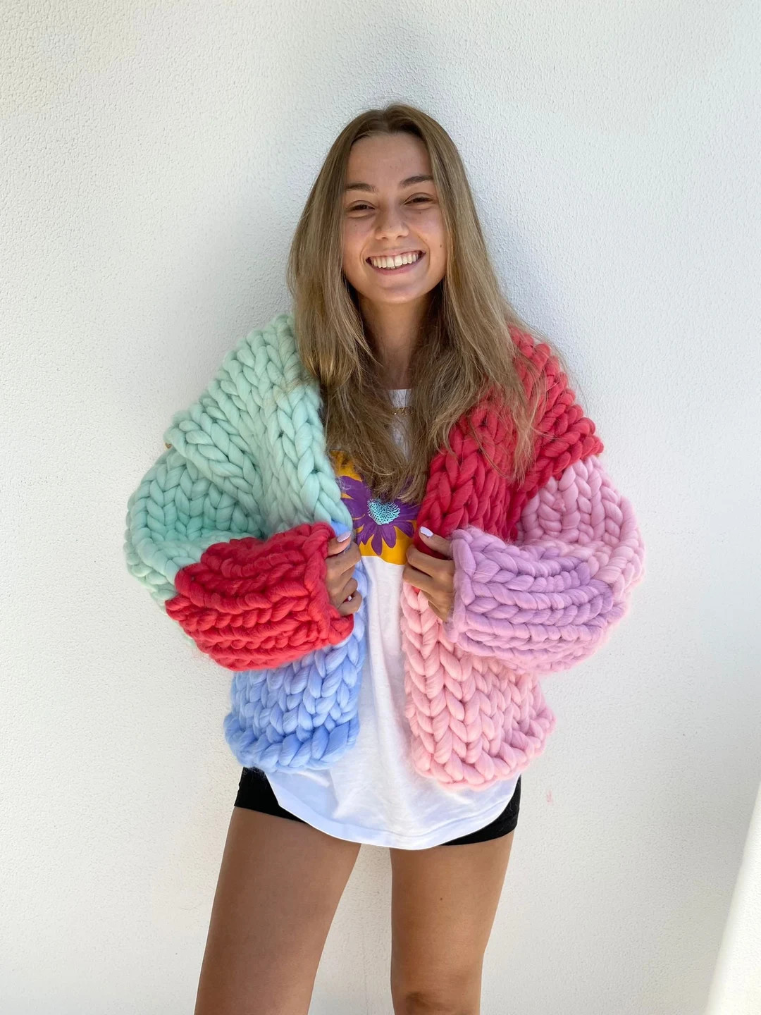 Chunky Cardigan, Wool Cardigan, Knit Chunky Cardigan, Hand Knit Cardigan - Etsy | Etsy (US)