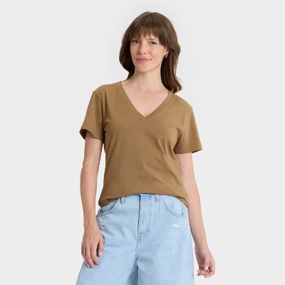 Women's Short Sleeve V-Neck T-Shirt - Universal Thread™ | Target