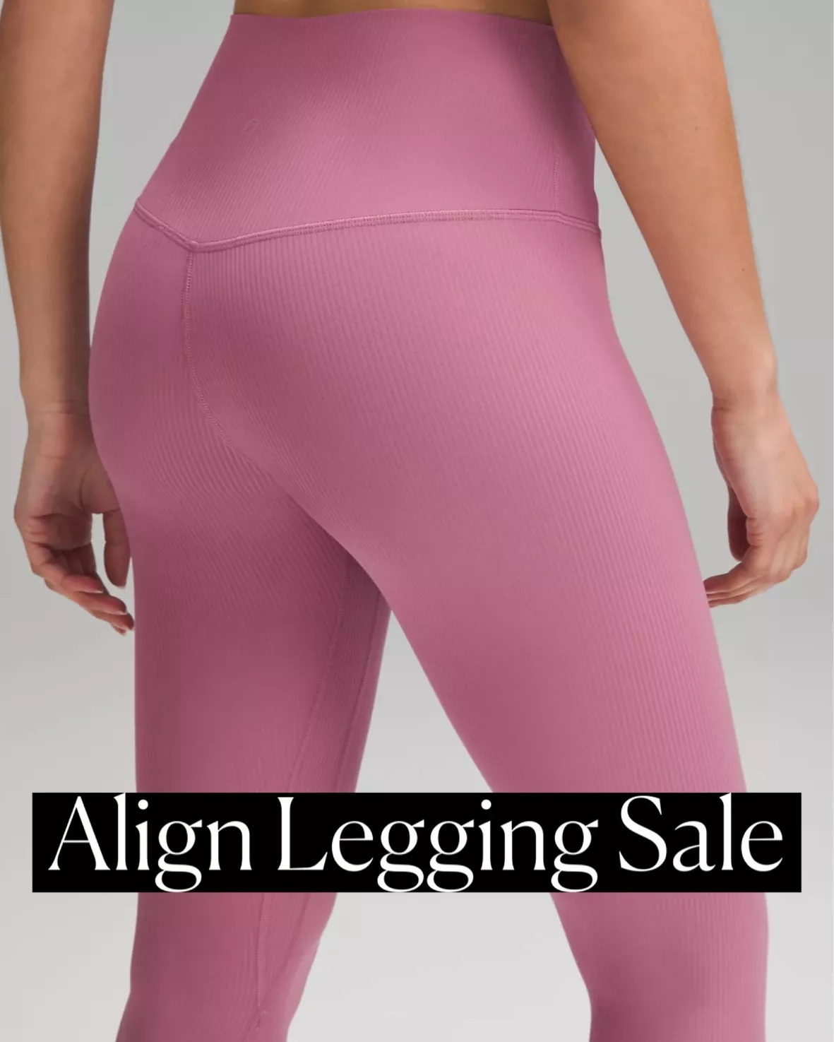 Lululemon Align Ribbed High-rise Leggings In Pink