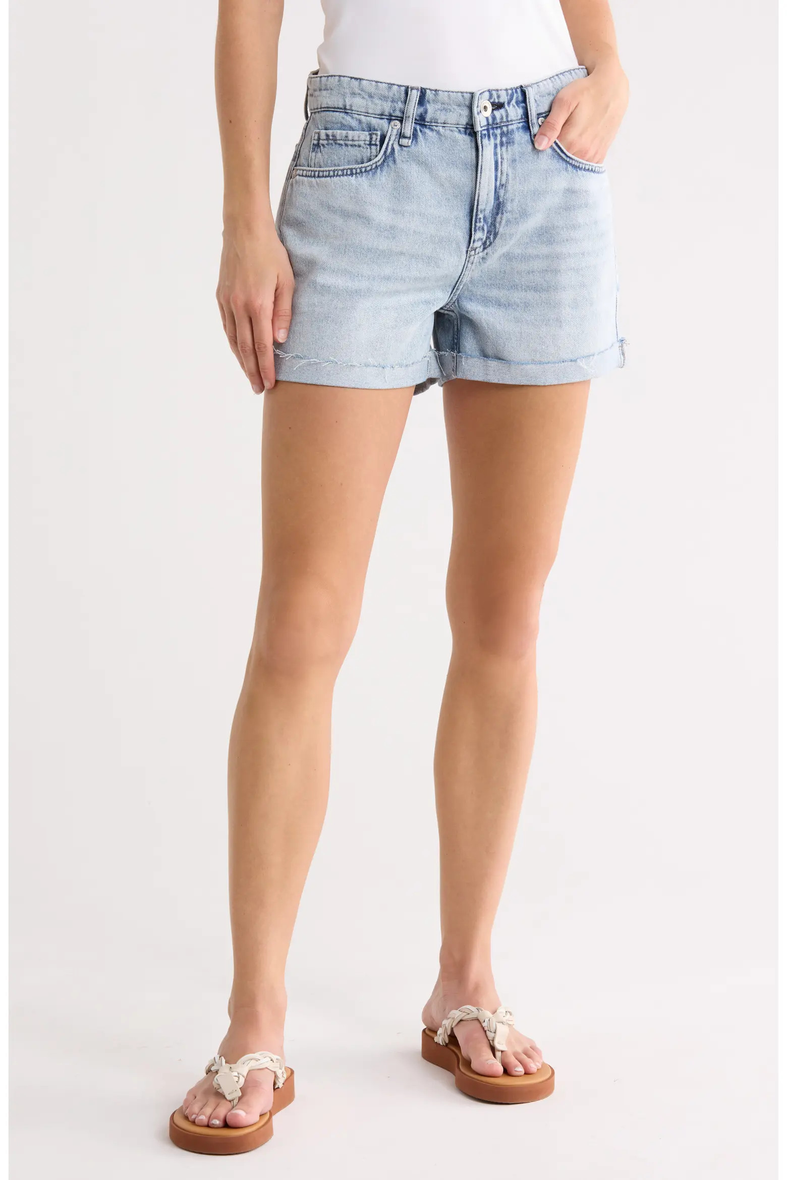 rag & bone Dylan Cuffed Denim Shorts (Women) | Nordstromrack | Nordstrom Rack