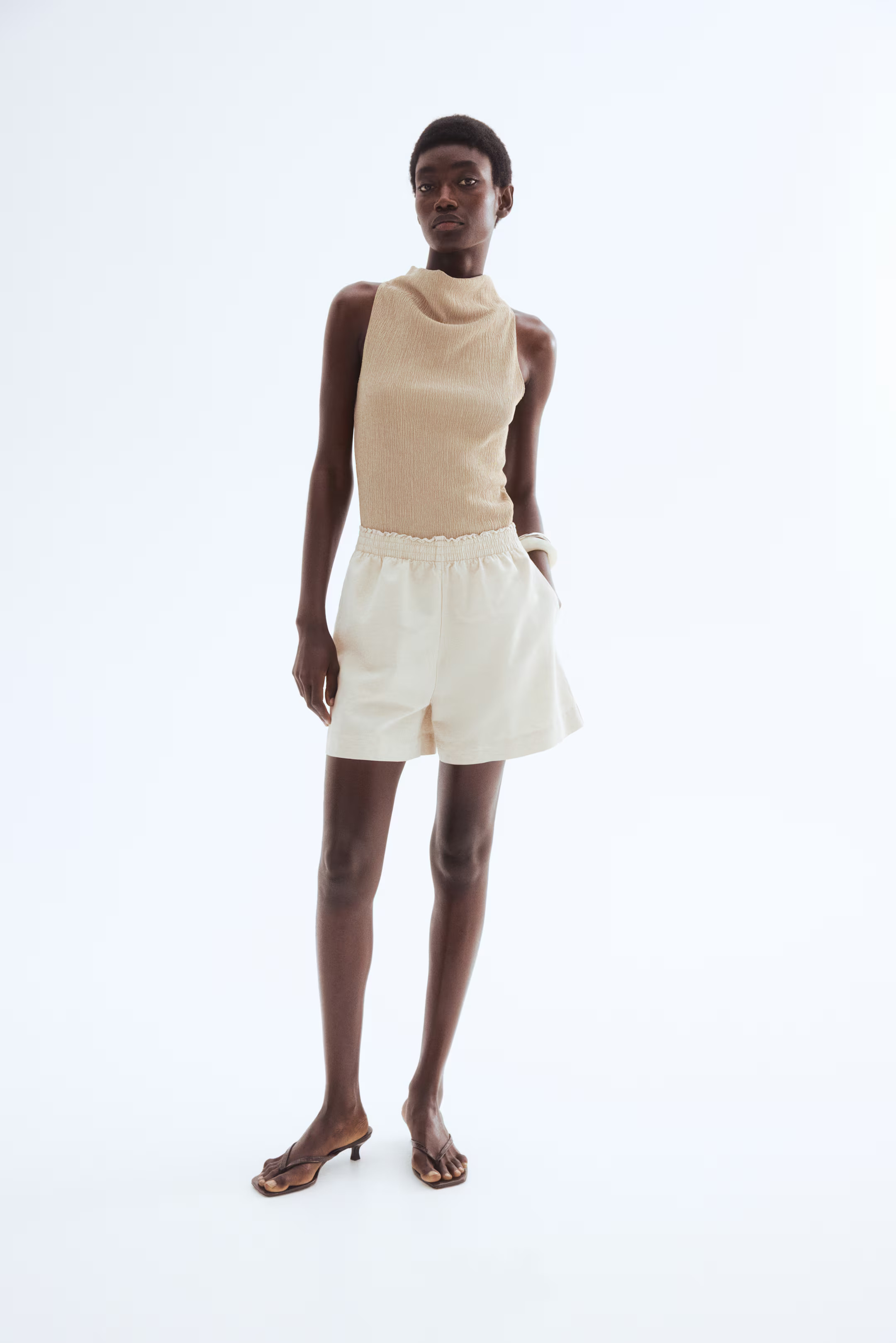 Linen-Blend Shorts | H&M (US + CA)