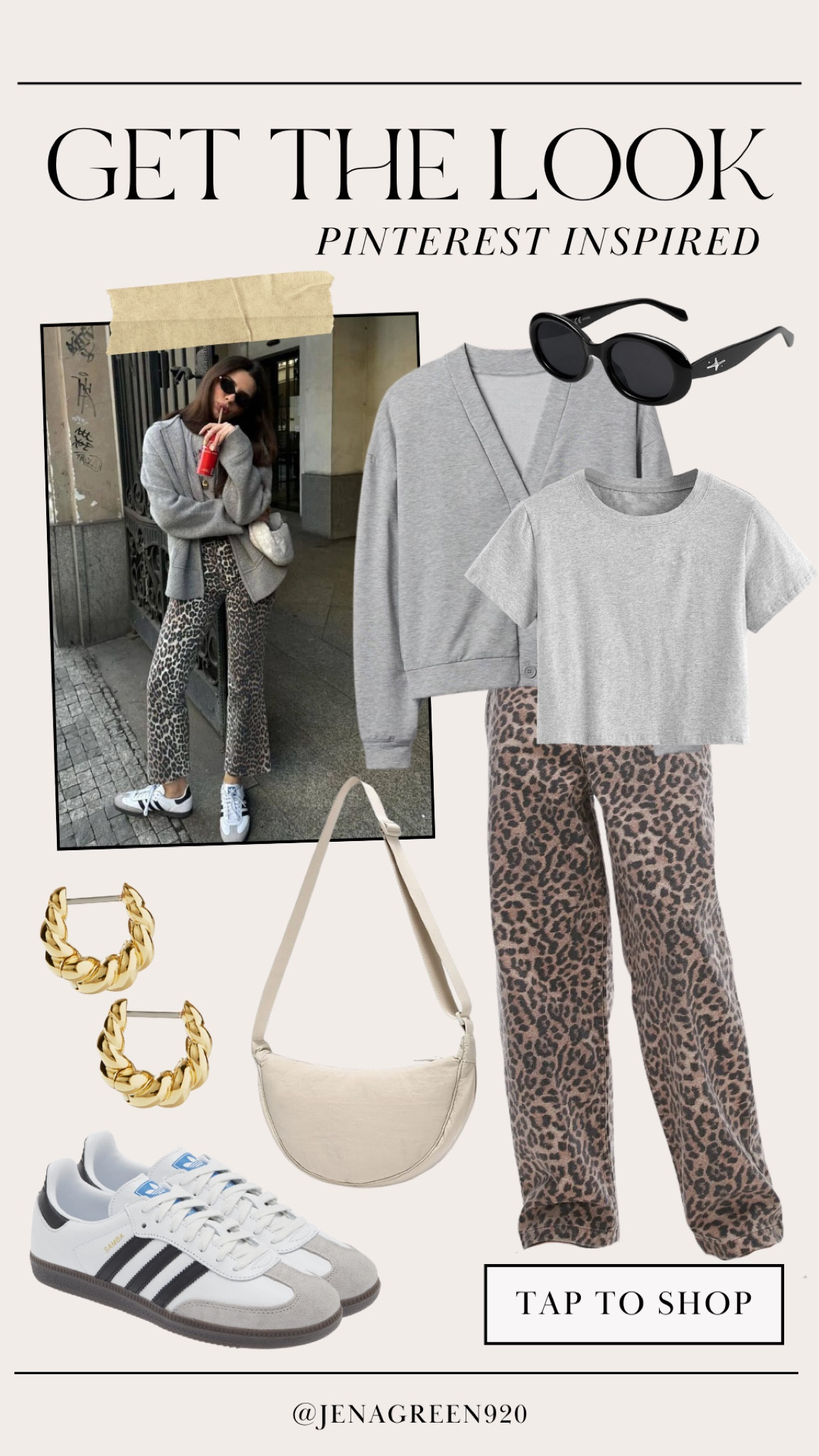 Get the Look | Pinterest Inspired | Leopard Pants | Gray Sweater | Casual Outfit | Adidas Sambas 

#LTKFindsUnder100 #LTKFindsUnder50 #LTKStyleTip