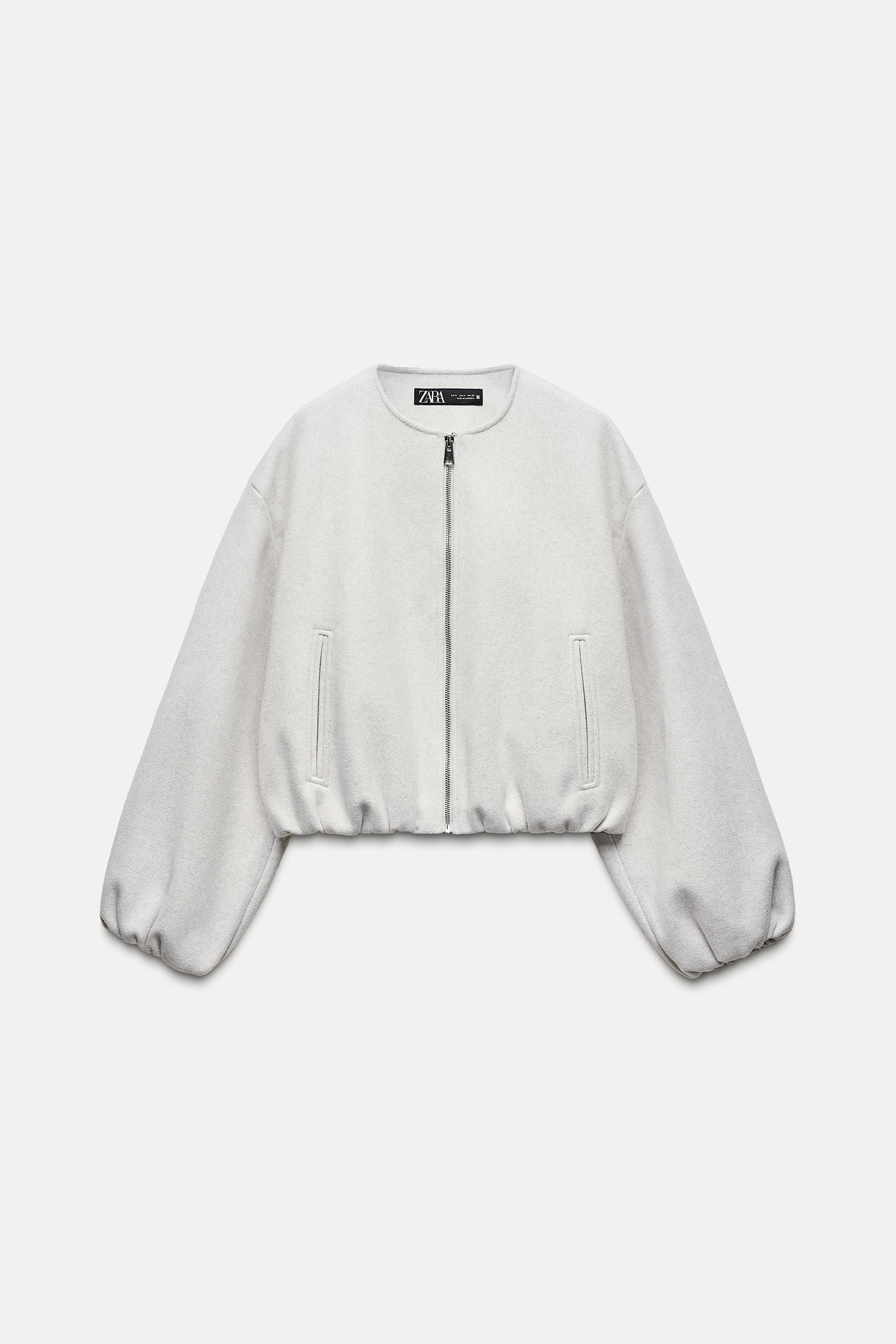 ELASTICATED TRIM SOFT BOMBER JACKET | Zara US