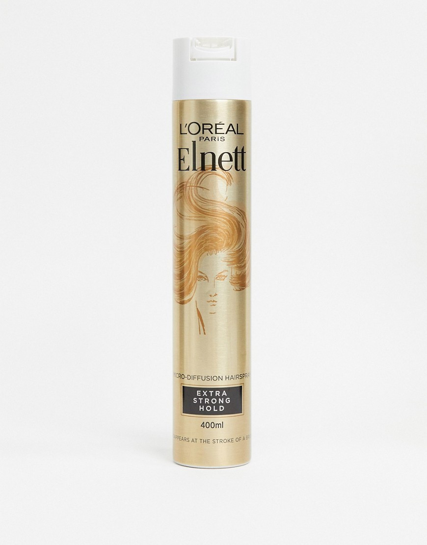 L'Oreal Elnett Extra Strong Hold & Shine Hairspray 400ml-No colour | ASOS (Global)
