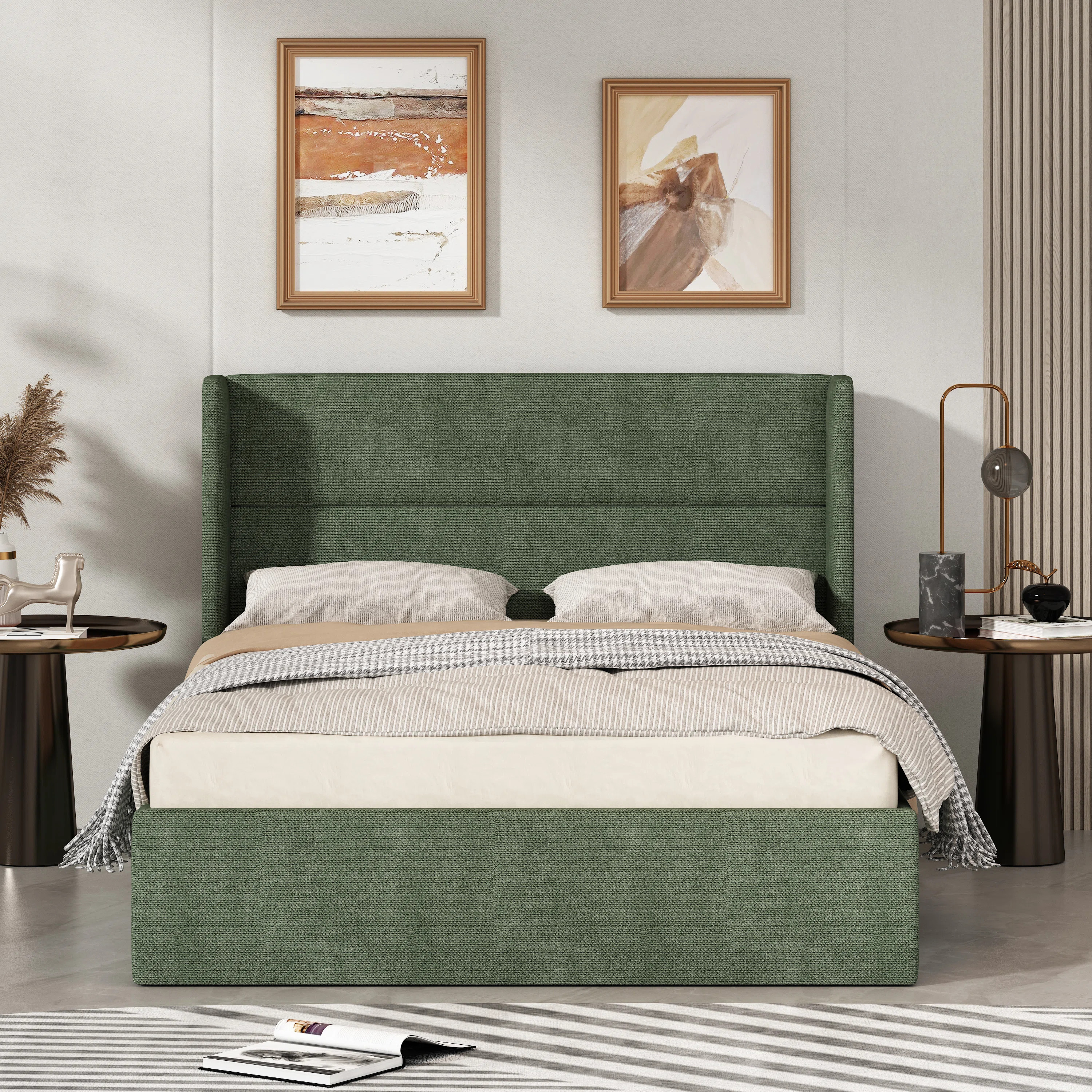 Gaillarde Hydraulic Lift Up Storage Upholstered Platform Bed | Wayfair North America