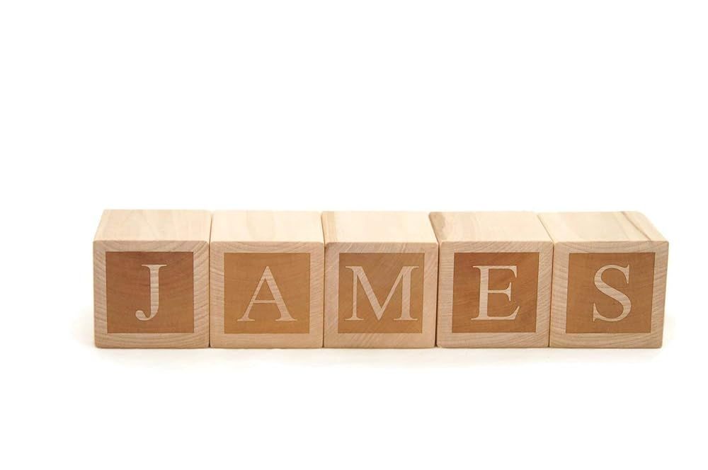 Amazon.com: Letter Baby Blocks - Custom Personalized Name Blocks by Little Wooden Wonders : Handm... | Amazon (US)