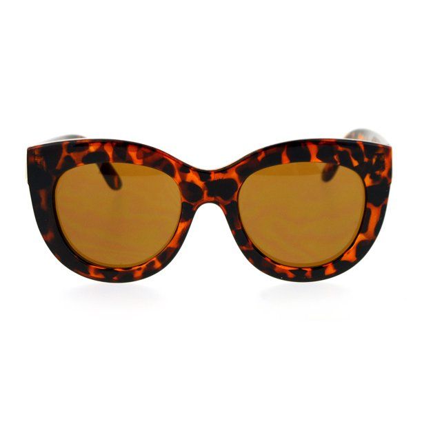 SA106 Diva Thick Plastic Oversize Cat Eye Womens Sunglasses Tortoise | Walmart (US)