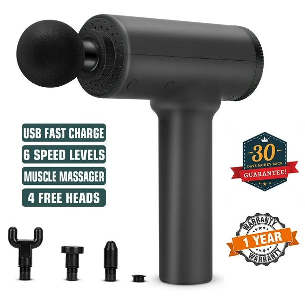 EZ Rub Massage gun, deep tissue percussion muscle massager,  handheld pain relief massager, porta... | Walmart (US)