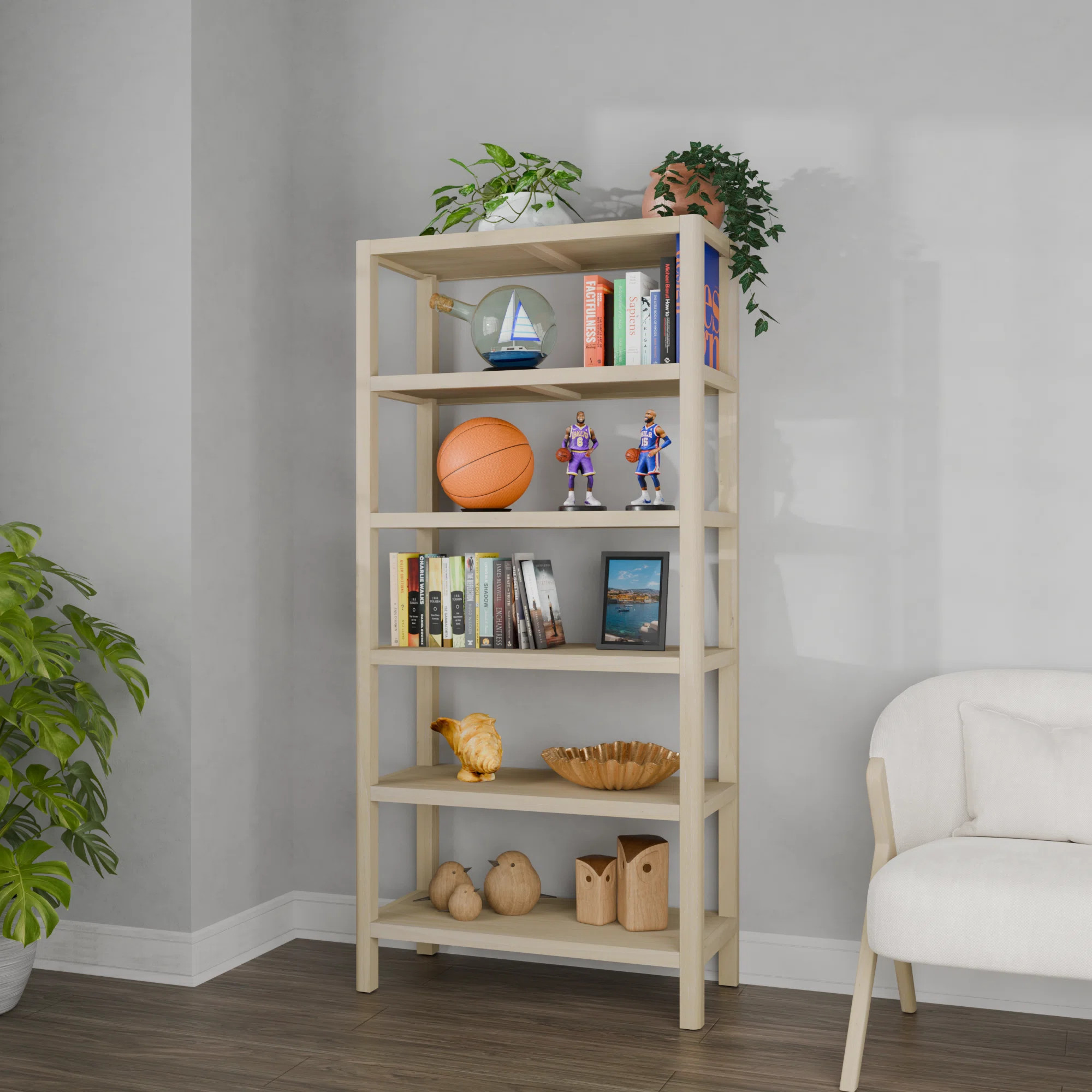 72"H x 34"W Lai 5-Tier Storage BookcaseByGracie Oaks5.0Rated 5 out of 5 stars.1 Review | Wayfair North America