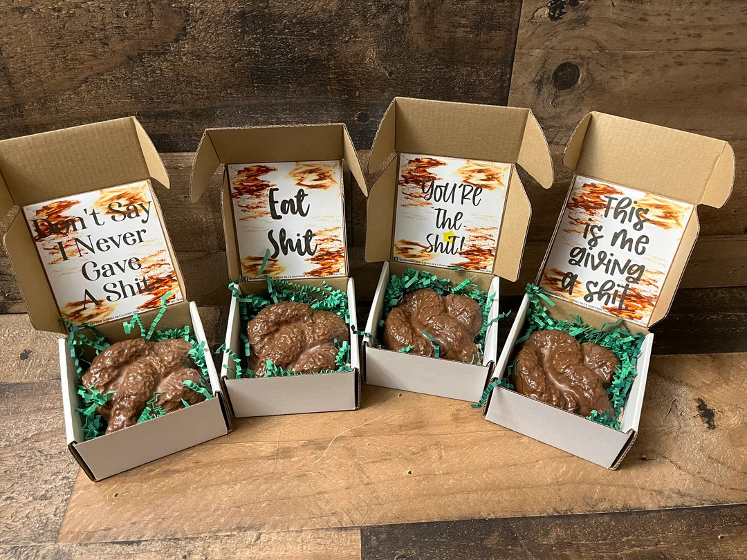 Chocolate poop! Can be sent anonymously! Hand made milk or dark chocolate! Great gag gift! Send t... | Etsy (US)