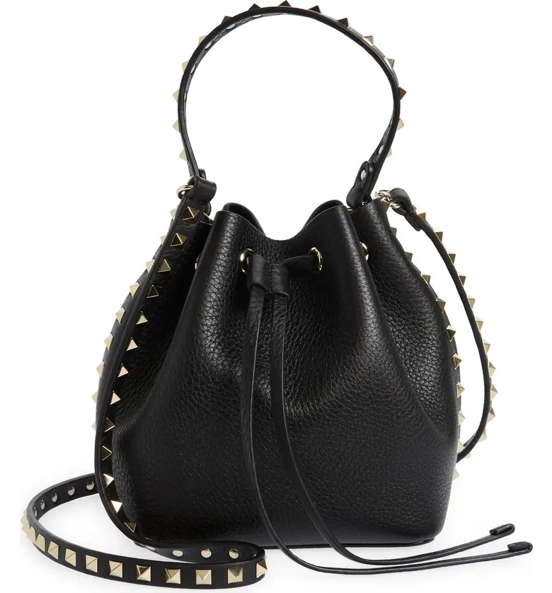 Valentino Garavani Rockstud Leather Bucket Bag | Nordstrom | Nordstrom