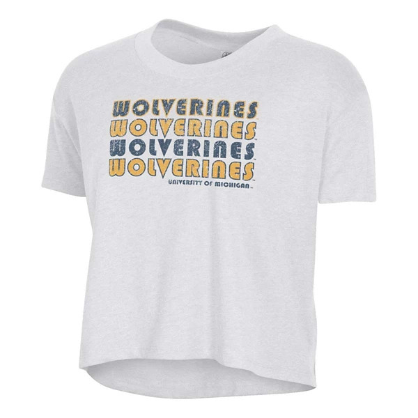 Michigan Wolverines Alternative Apparel Women's Headliner Crop Large White | Scheels