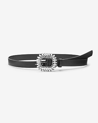 Gem Embellished Buckle Belt | Express