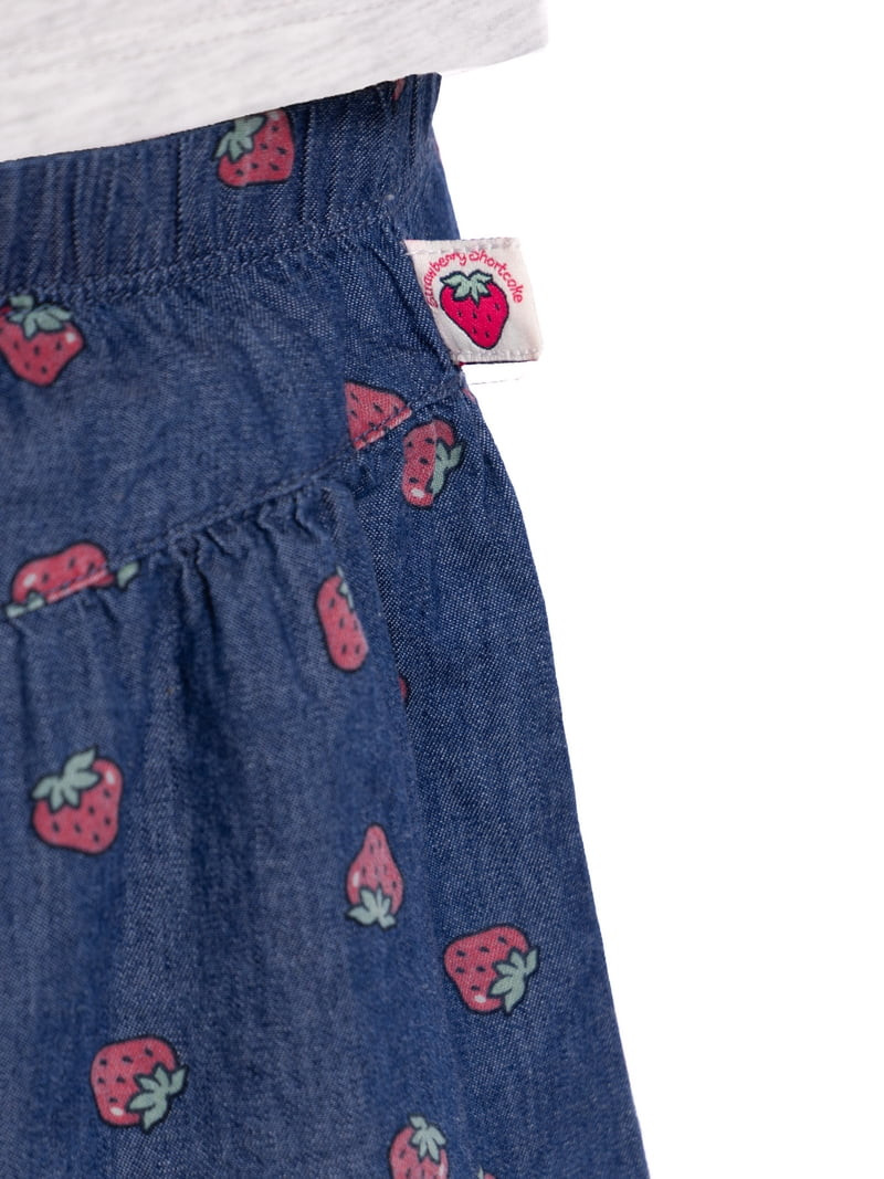 Strawberry Shortcake Toddler Girls Graphic Tee and Print Shorts Set, 2-Piece, Sizes 12M-5T | Walmart (US)