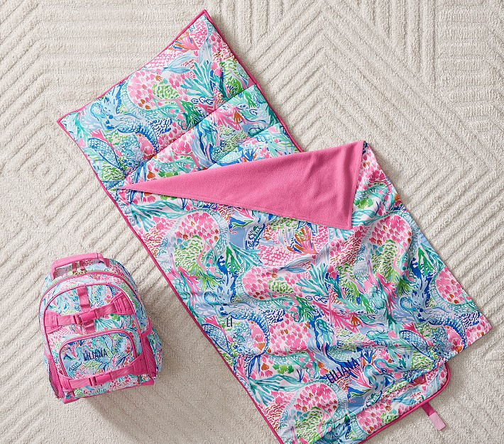 Mackenzie Lilly Pulitzer Mermaid Cove Backpack & Nap Mat Bundle, Set of 2 | Pottery Barn Kids