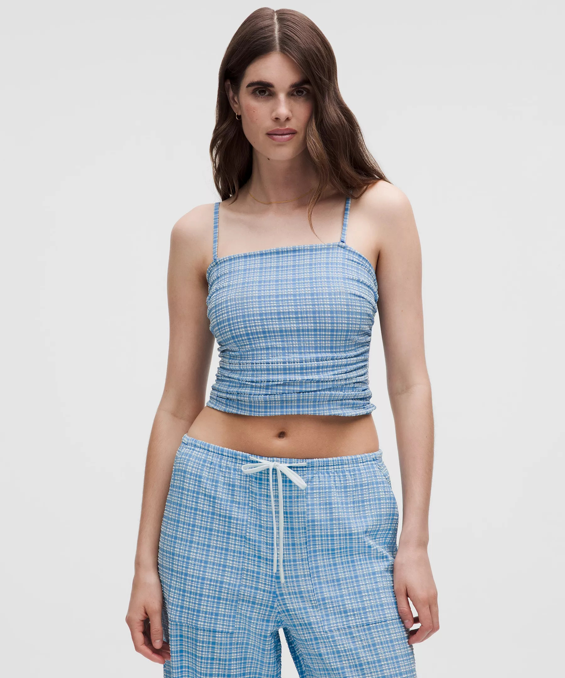 Seersucker Check Strappy Tank Top | Lululemon (US)