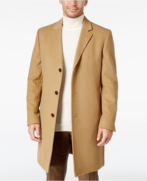 Men's Luther Wool-Blend Top Coat | Macys (US)