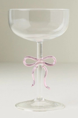 Benedita Bow Coupe Glass | Anthropologie (US)