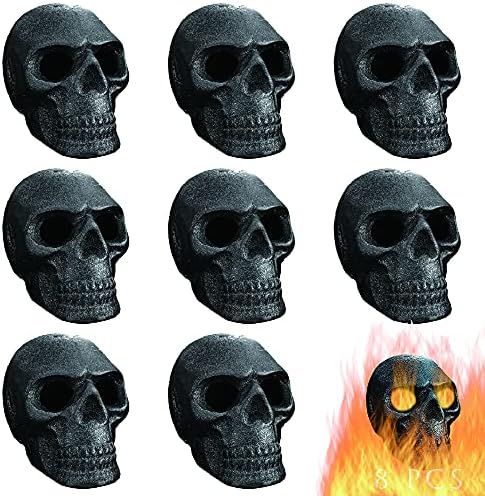 Amazon.com : FYZTCOCPT Imitated Human Skull Gas Log for Indoor or Outdoor Fireplaces, Made of Met... | Amazon (US)