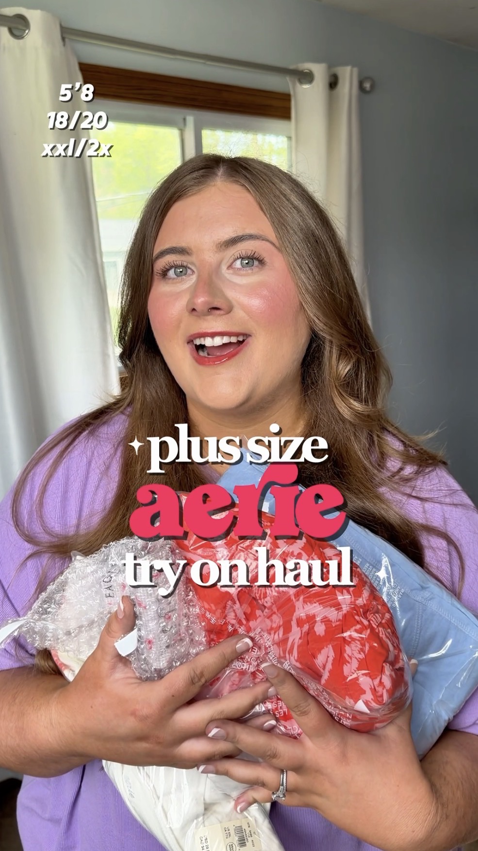 aerie has SO many good spring and summer pieces right now for the plus size girlies ☁️🩵 the lightweight cotton tops, stretchy waistbands, oversized tees that ACTUALLY fit oversized… sooo good.

the orange flowy pants might honestly be my favorite thing i picked up 😭 plus everything is even better because aerie has an extra 20% off right now with code SHOPMY20 👀

for reference:
5’8 | size 18/20
wearing xxl in blue joggers
xl in orange pants
xxl in top
xxl in sports bra

#LTKPlusSize #LTKSaleAlert #LTKTall