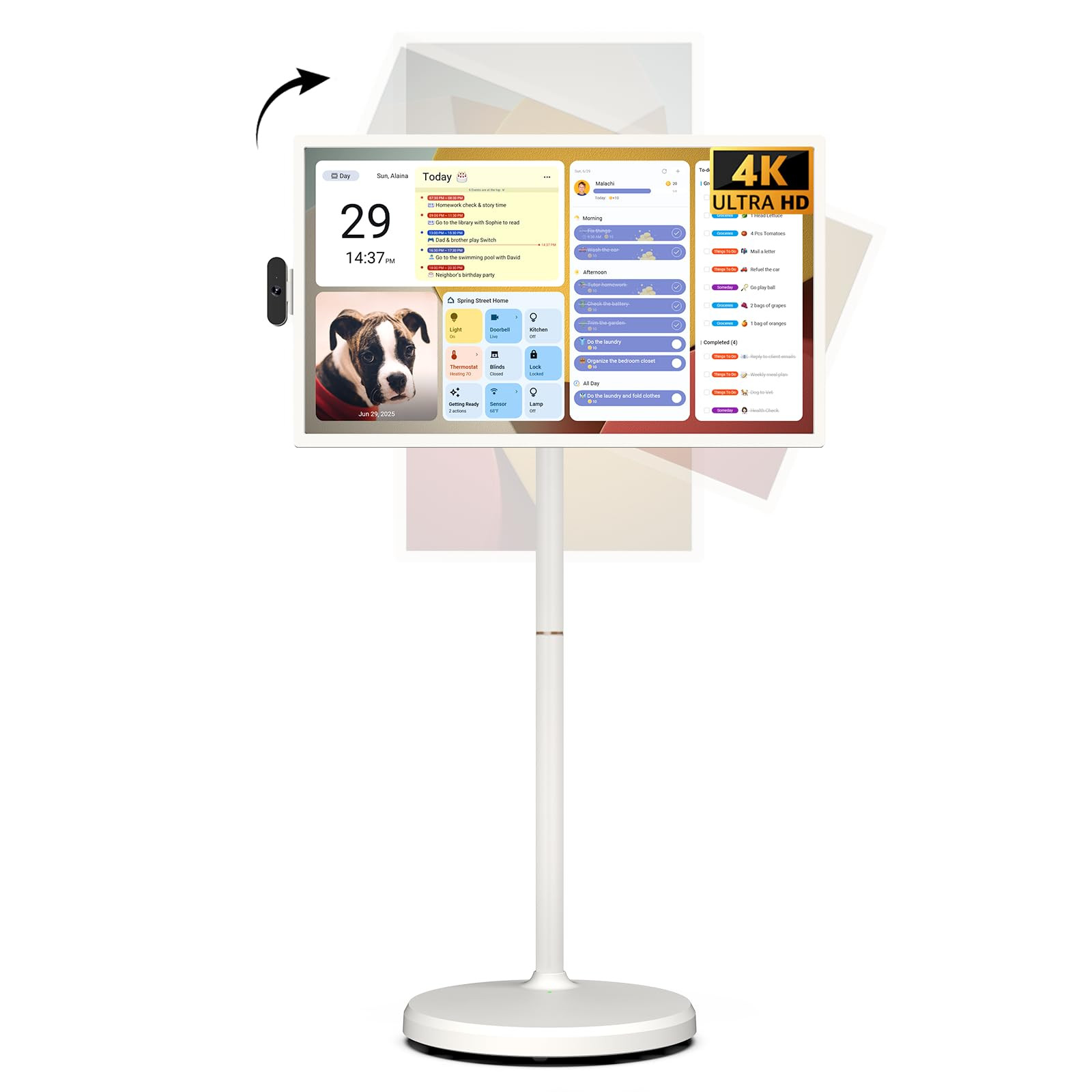 ApoloSign 32'' UHD 4K Smart Portable TV 2nd Gen, 16(8+8) GB RAM+256GB, Android 15, EDLA-Certified... | Amazon (US)