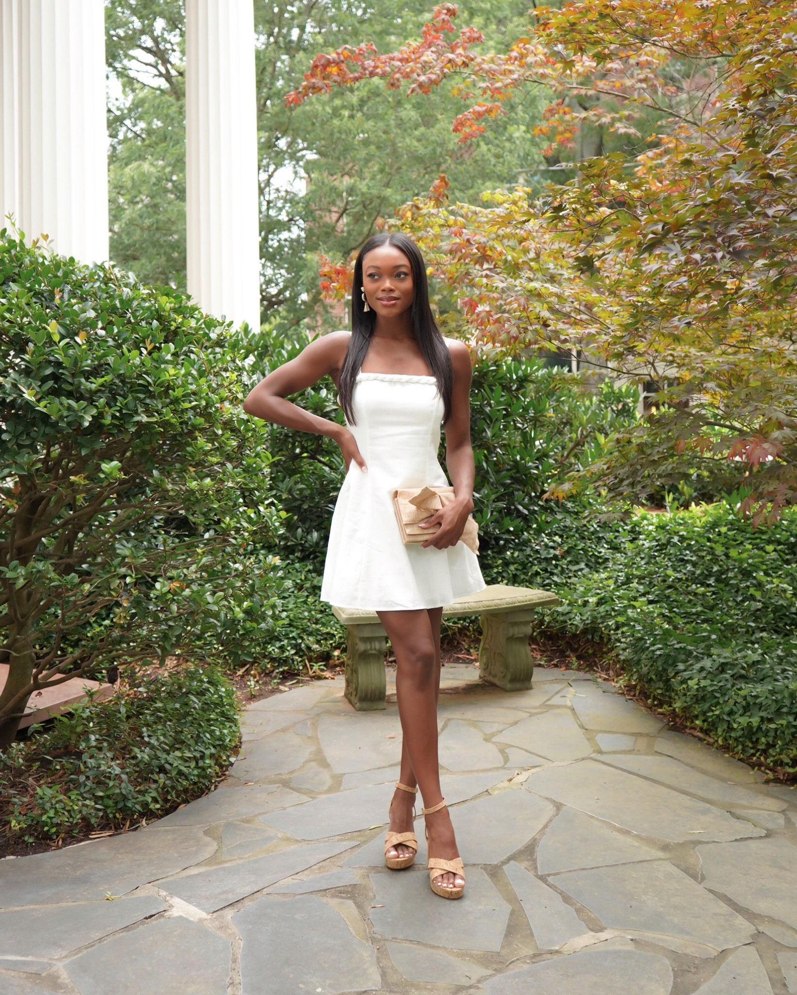 White dress, mini dress, bachelorette dress, bridal shower dress, summer dress — code BRENNA20 

#LTKshoecrush #LTKitbag #LTKSeasonal