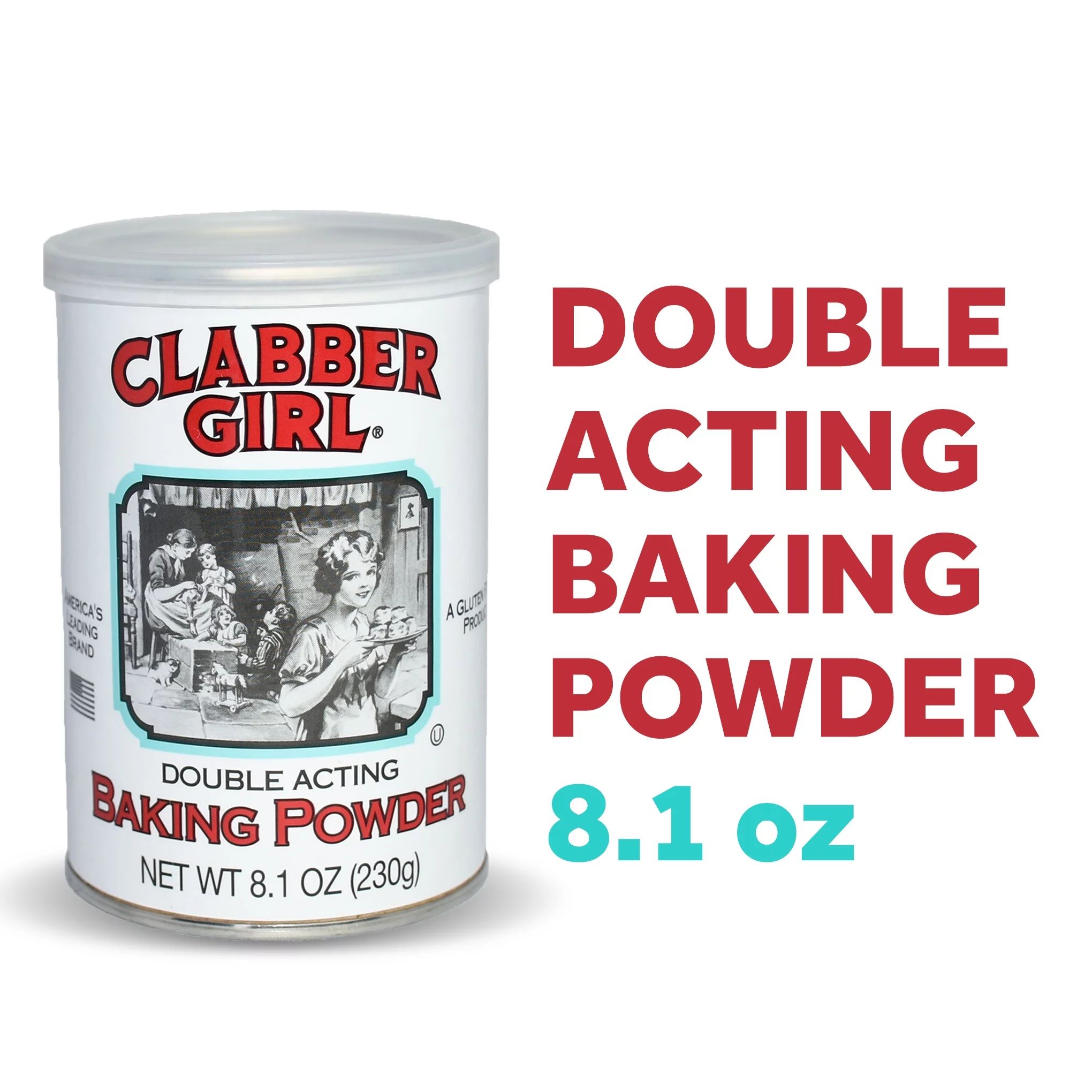 Clabber Girl Double Acting Baking Powder, 8.1 oz. | Walmart (US)