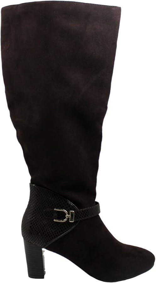 Karen Scott Womens Sharonn Closed Toe Mid-Calf Fashion Boots, Brown, Size | Amazon (US)
