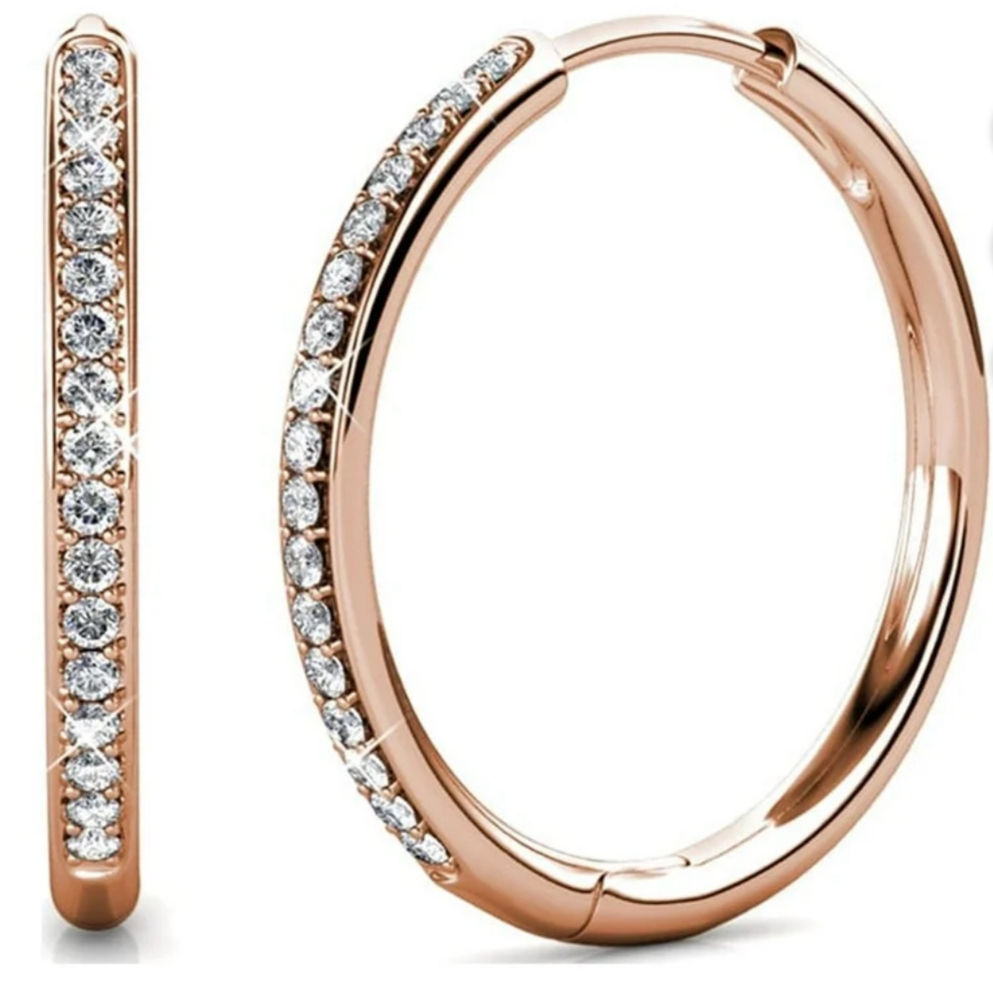 Was $135 now $16.99!

Cate & Chloe Bianca 18k Rose Gold Plated Hoop Earrings with Swarovski Crystals | Women's Crystal Earrings | Gift for Her

#LTKxWalmart #LTKSaleAlert