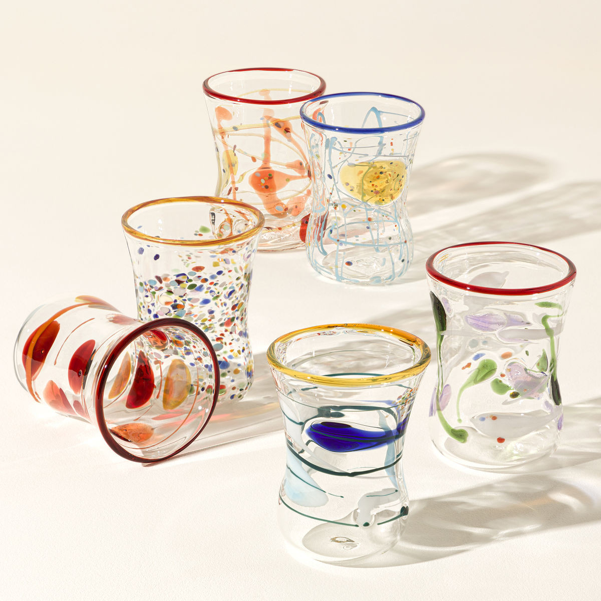 Goto Venetian Wine Glasses - Set of 6 | UncommonGoods