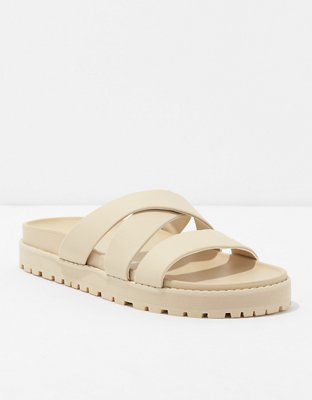 AE Strappy Chunky Slide Sandal | American Eagle Outfitters (US & CA)