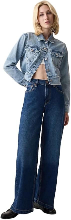 GAP Womens High Rise Stride Denim | Amazon (US)