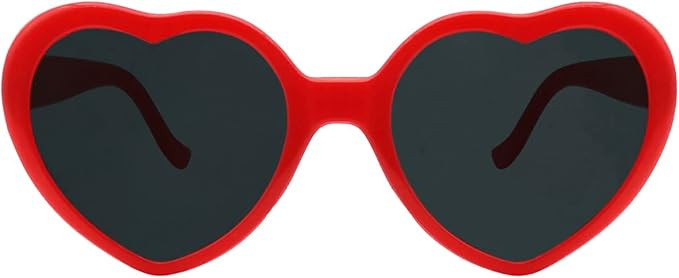 MIDEJACY Heart Shaped Sunglasses For Women,Trendy Heart Glasses Cute Retro Sun Glasses Taylor Cup... | Amazon (US)