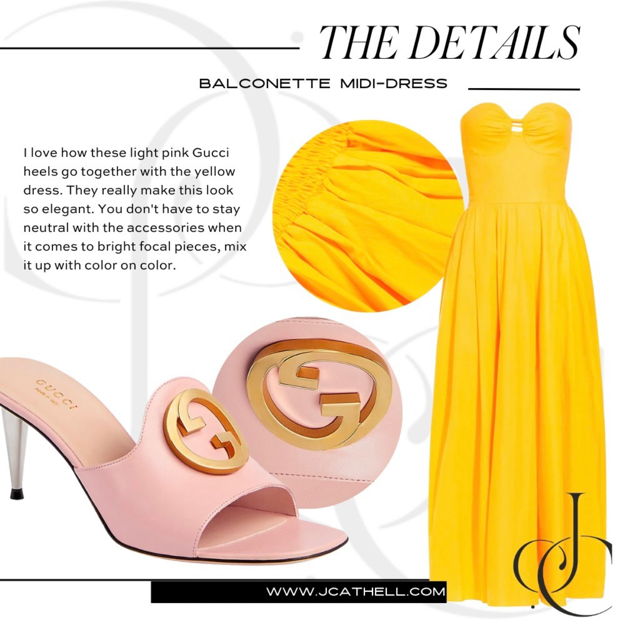 Light Yellow Dress Accessories