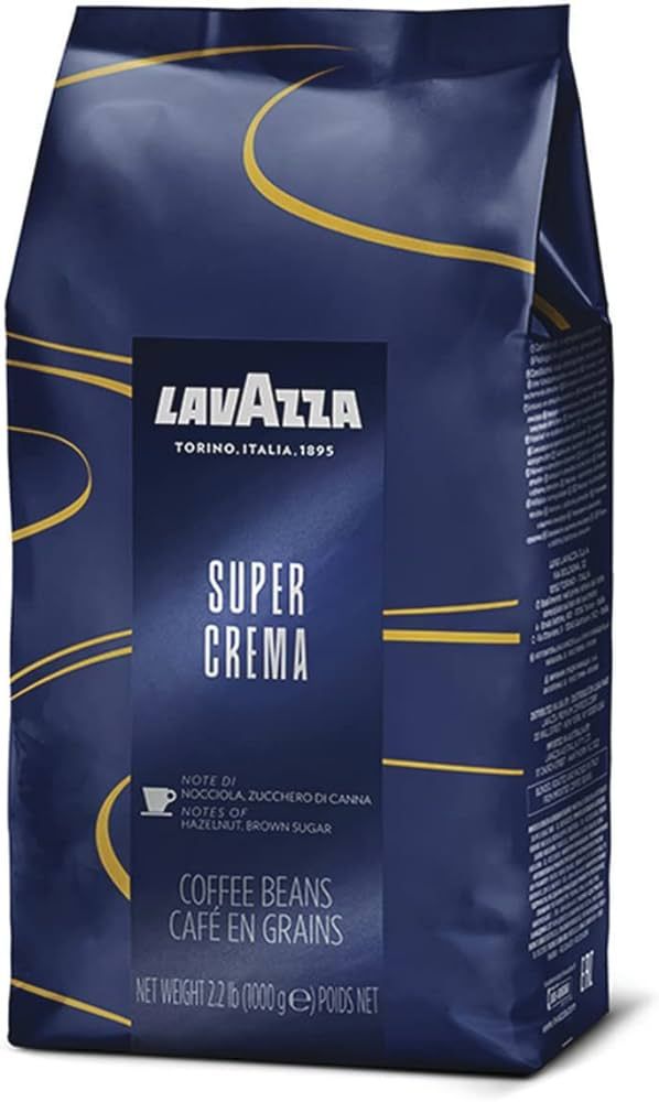Lavazza Super Crema Whole Bean Coffee Blend, light-Medium Espresso Roast, 2.2 Pound (Pack of 1) ,... | Amazon (US)