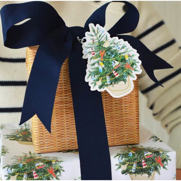 Coastal Christmas Tree Gift Tags | Cailini Coastal