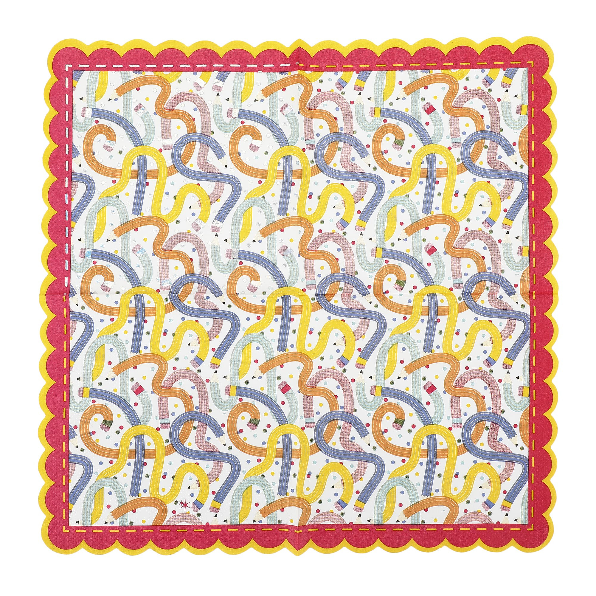 Pencil Play Luncheon Napkins (6.5" / 20 ct) | Packed Party
