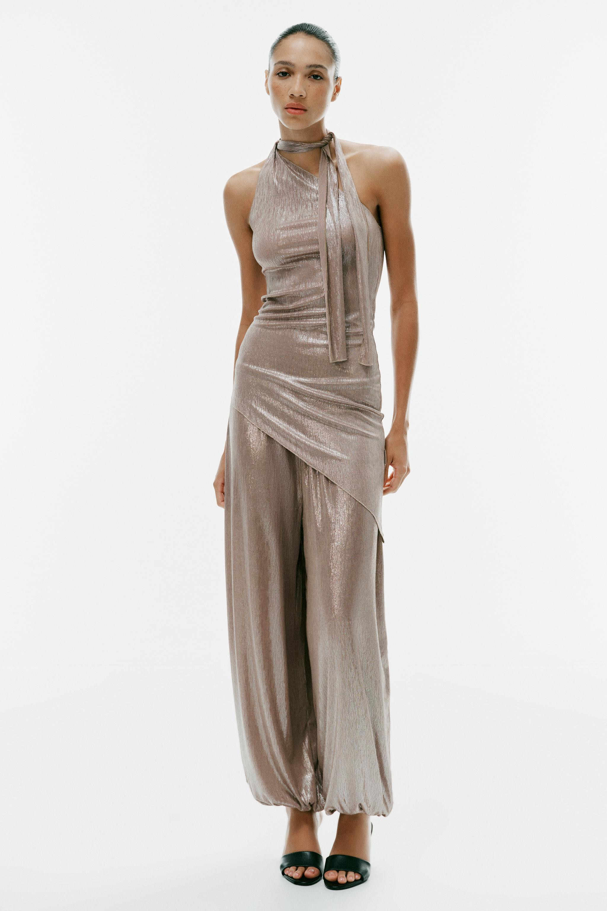 METALLIC EFFECT  PANTS | Zara Canada