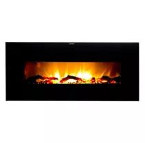 Warm House VWWF-10306 Valencia Widescreen Wall Hanging Electric Fireplace with Remote Control - Black | Sam's Club