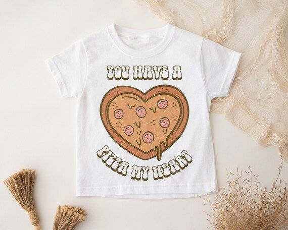 Pizza Heart Shirt Kids Valentine Shirt Retro Valentine | Etsy | Etsy (US)