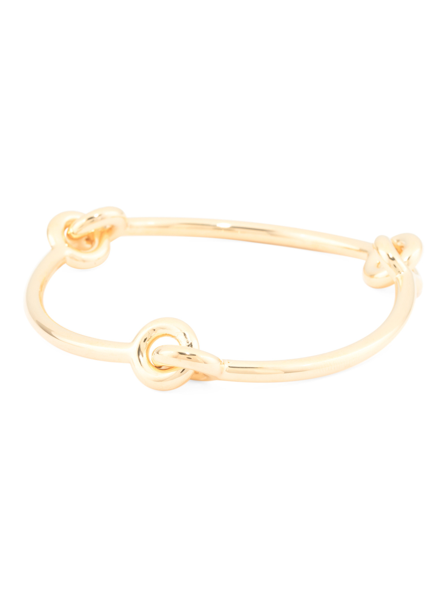 Made In Italy 14kt Gold Triple Knots Bangle Bracelet | TJ Maxx